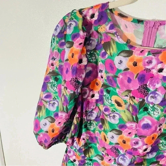 Never Fully Dressed Monaco Floral Mini Dress Preppy Wedding Resortwear Vacation - Picture 6 of 9